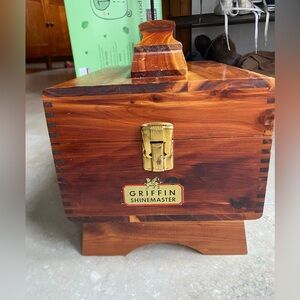 Vintage griffin shine master shoe shine box